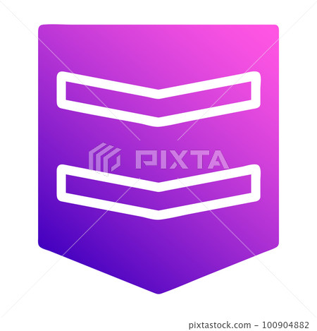 military icon solid gradient purple pink style illustration vector army element and symbol perfect. 100904882