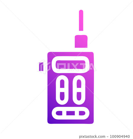 military icon solid gradient purple pink style... - Stock Illustration ...