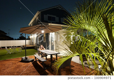 American house garden American house garden 100904971