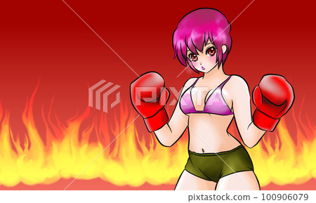 boxer woman boxing 100906079