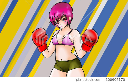 A woman who makes boxing 100906170