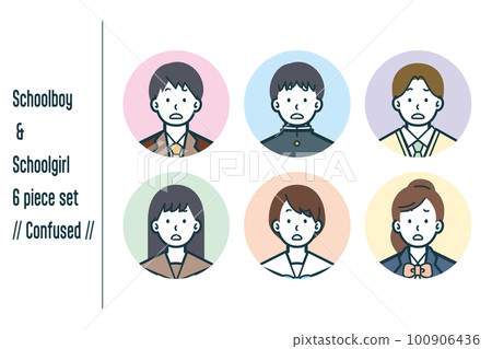 迷惑男女學生6件套1號 100906436