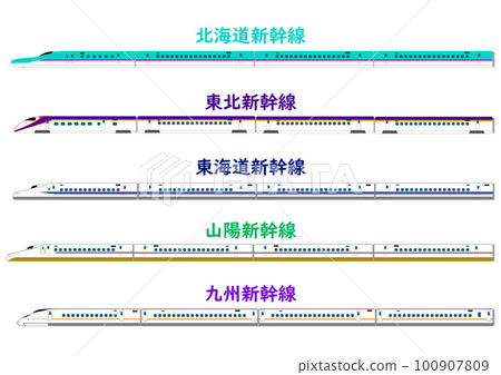 5 major Shinkansen lines 5 major Shinkansen lines 100907809