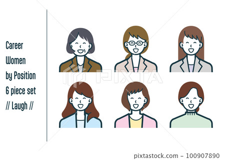 6-piece set no.1 of career women for each position laughing 6-piece set no.1 of career women for each position laughing 100907890