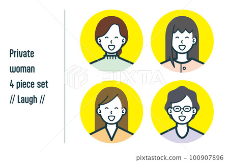 4件套No.1 便衣女子放聲大笑 100907896