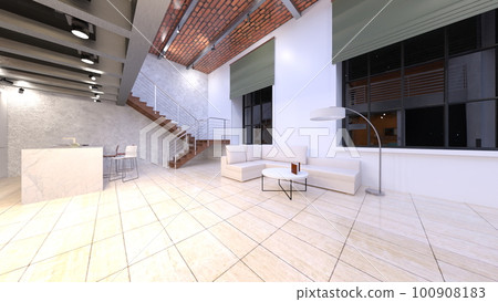 White-based living dining 100908183