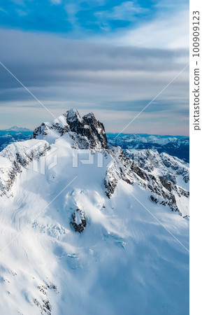 Aerial View of Canadian Mountain Landscape. Aerial View of Canadian Mountain Landscape. 100909123