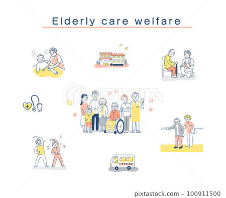 Various care welfare image sets 100911500