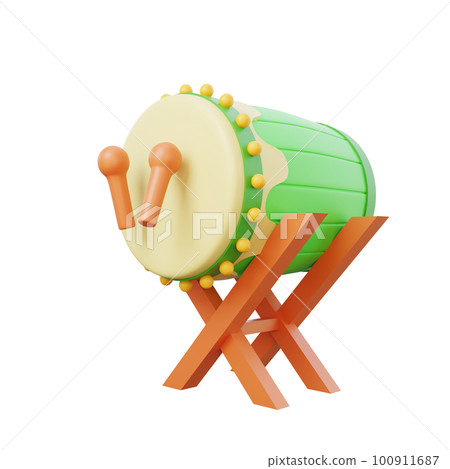 3d rendering of drum icon ramadan 3d rendering of drum icon ramadan 100911687