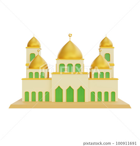 3d rendering mosque ramadan icon 3d rendering mosque ramadan icon 100911691