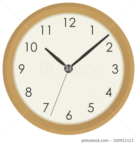 Image illustration of a wooden wall clock Image illustration of a wooden wall clock 100912121