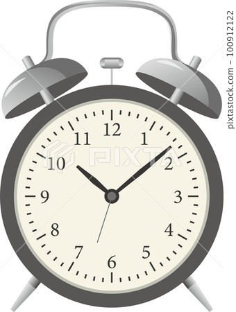 Image illustration of a simple alarm clock 100912122