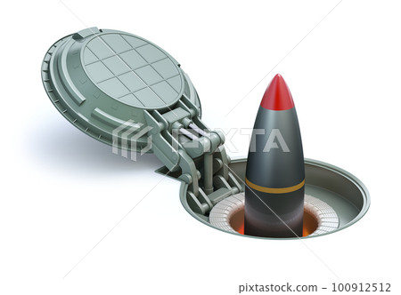 Nuclear missile in underground silo 100912512