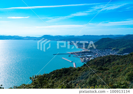 Kojima townscape seen from the top of Mt. Ojigatake 1 Kurashiki City, Okayama Prefecture 100913134