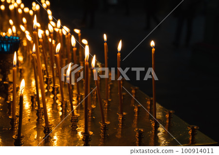 Orthodox Beeswax Candles burn in the dark Orthodox Beeswax Candles burn in the dark 100914011