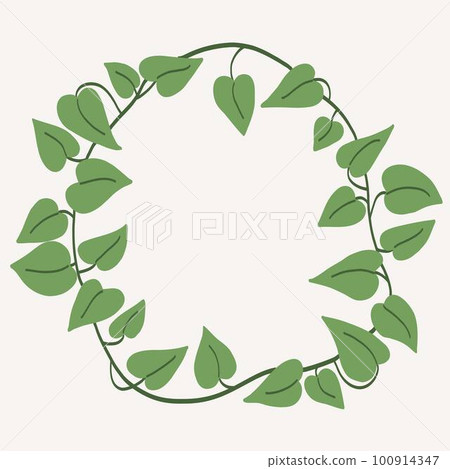 Floral ivy drawing decorative ornament flat design. 100914347