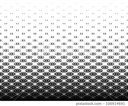 Geometric pattern of black figures on a white background.Seamless in one direction. Geometric pattern of black figures on a white background.Seamless in one direction. 100914691