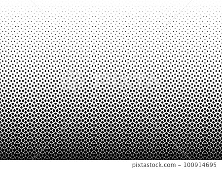 Geometric pattern of black figures on a white background. Seamless in one direction.SCALE method Geometric pattern of black figures on a white background. Seamless in one direction.SCALE method 100914695