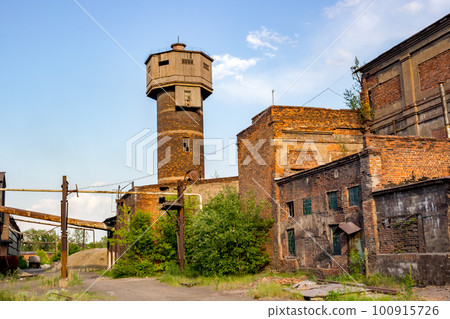 The territory of the old abandoned factory in Tula, industrial tourism The territory of the old abandoned factory in Tula, industrial tourism 100915726