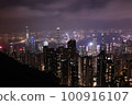 Million dollar night view from Victoria Peak 100916107