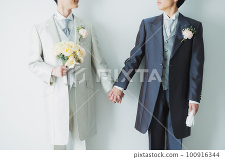 LGBT marriage bridal photo image 100916344
