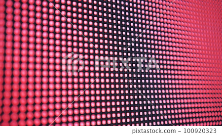 LED screen in operation outside. Close-up view. LED screen in operation outside. Close-up view. 100920323