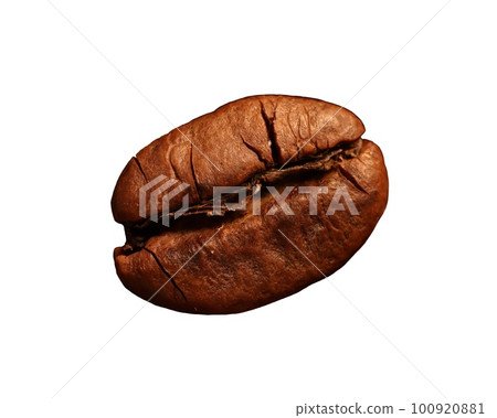 Roasted coffee beans on a white background, isolated Roasted coffee beans on a white background, isolated 100920881