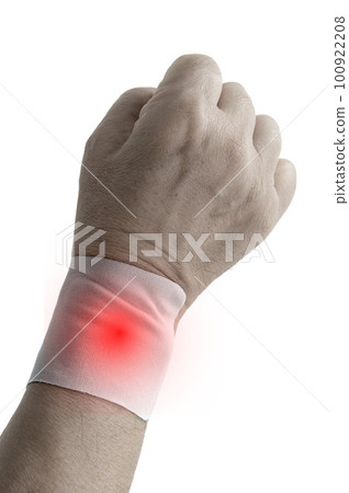 Image of a wet wrist Image of a wet wrist 100922208