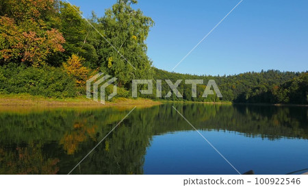 Water surface on the lake, vacation 100922546