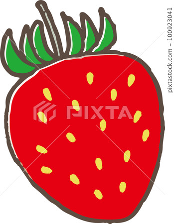 Simple strawberry illustration 100923041