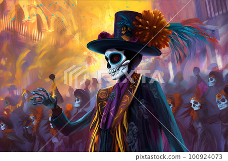 mexican festival day of the dead 100924073