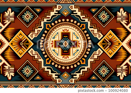 Native American traditional pattern background Native American traditional pattern background 100924080
