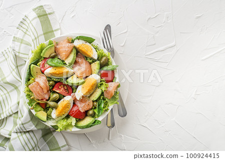 Salad smoked salmon Salad smoked salmon 100924415