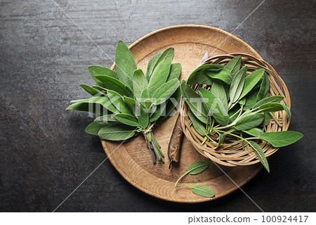 Sage leaves Sage leaves 100924417
