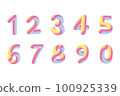 Illustration of colorful numbers 100925339