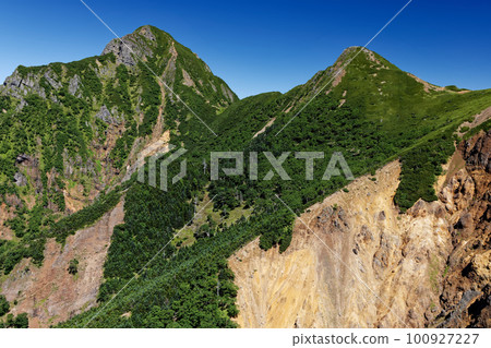 八岳連峰和阿彌陀山從基雷特到赤岳的攀登 100927227
