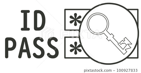 id and password icon 100927833