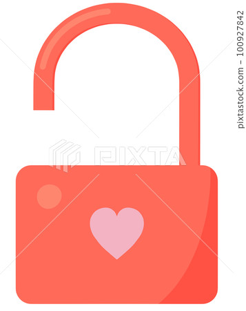 Heart padlock_locked heart 100927842