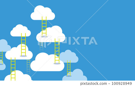 帶有技能提升和再技能圖像的背景材料 100928949