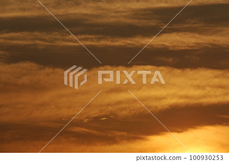 Clouds illuminated by the morning sun, spring, telephoto, sky only, 230301am Clouds illuminated by the morning sun, spring, telephoto, sky only, 230301am 100930253