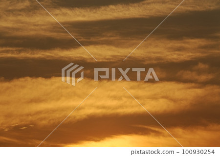 Clouds illuminated by the morning sun, spring, telephoto, sky only, 230301am 100930254