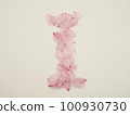 用花瓣繪製的英文大寫字母“I” 100930730