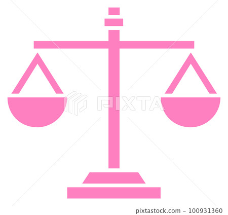 用於比較重量的簡單秤的圖示 100931360