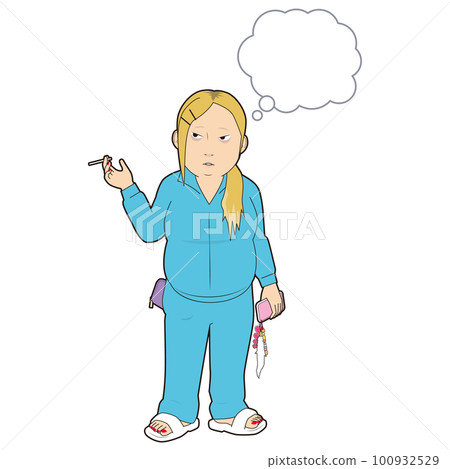 addicted woman addicted woman 100932529