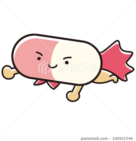 Simple and cute medicine hero character 100932546