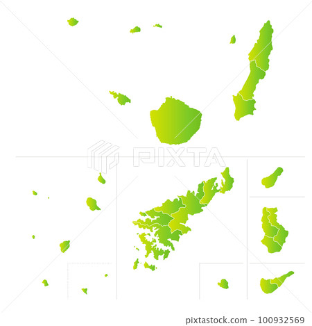 鹿兒島縣孤島市町村地圖 鹿兒島縣孤島市町村地圖 100932569