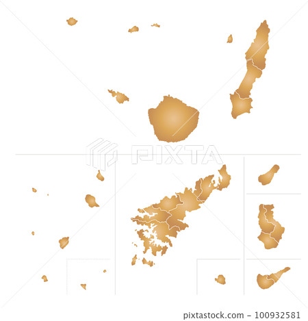 鹿兒島縣孤島市町村地圖 100932581