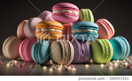 Colorful macaroons Colorful macaroons 100933161