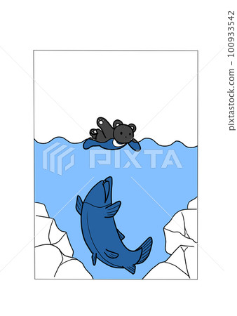 鮭魚和熊 100933542