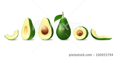 Avocado ingredients set Avocado ingredients set 100933794
